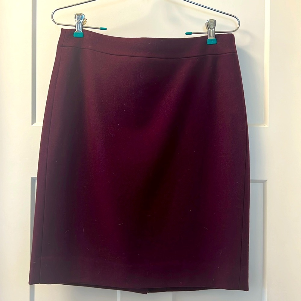 Size 4 wool Jcrew pencil skirt